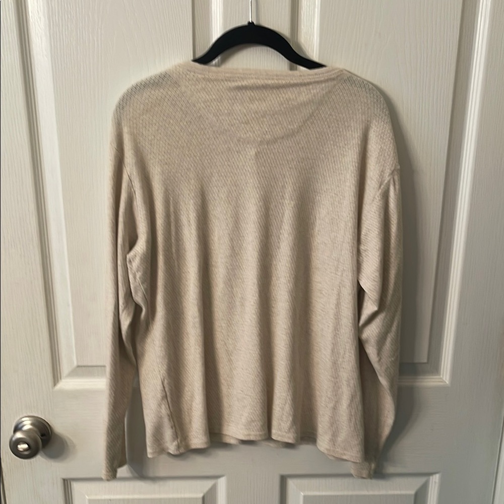 Cream Button-Up Cardigan - Picture 3 of 4